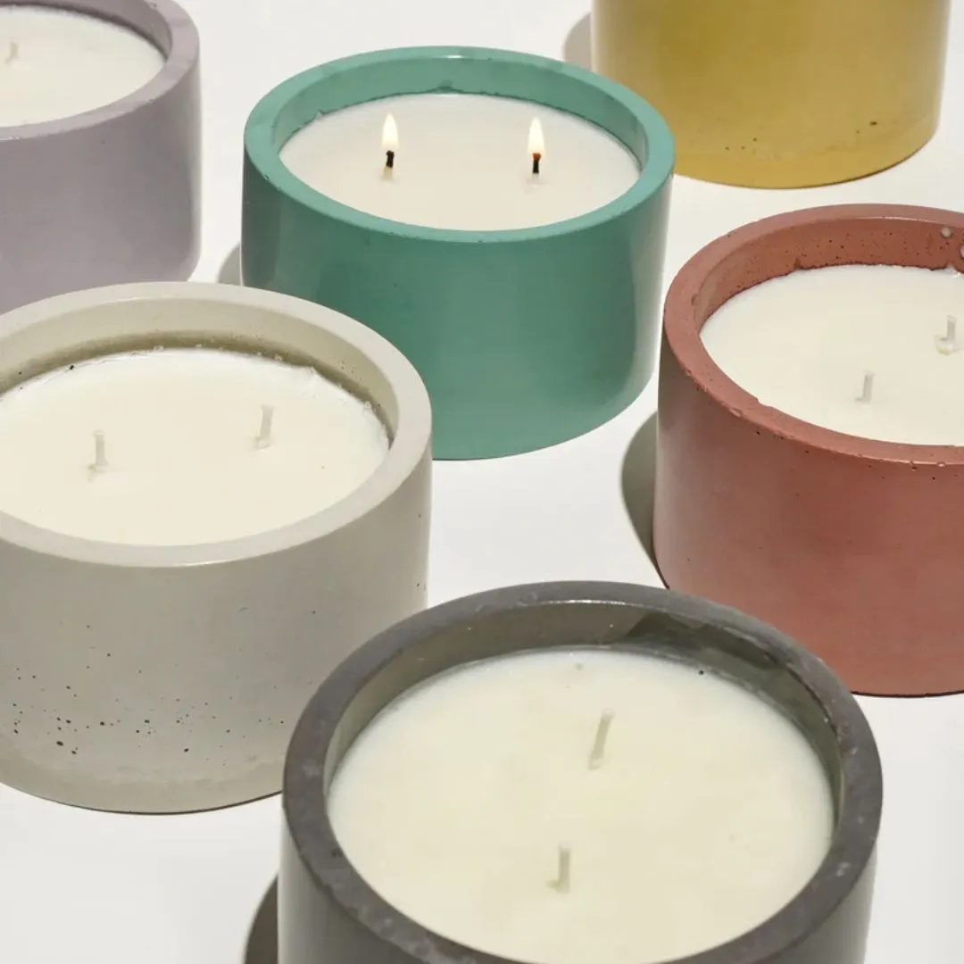 12oz Concrete Soy Wax Candle (Bisous)