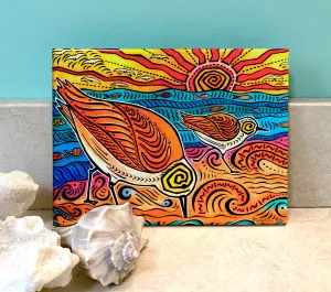 2 Sandpipers Ceramic Tile