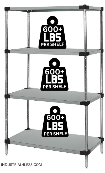 2436SS | 24" x 36" Stainless Steel Shelving Unit