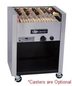26" Open Hearth Open Front Gas Broiler - Kabob