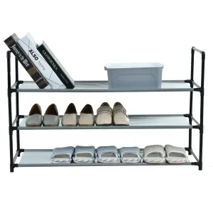 3-Tier Shoe Rack with Fabric Shelves (in-store pickup only)