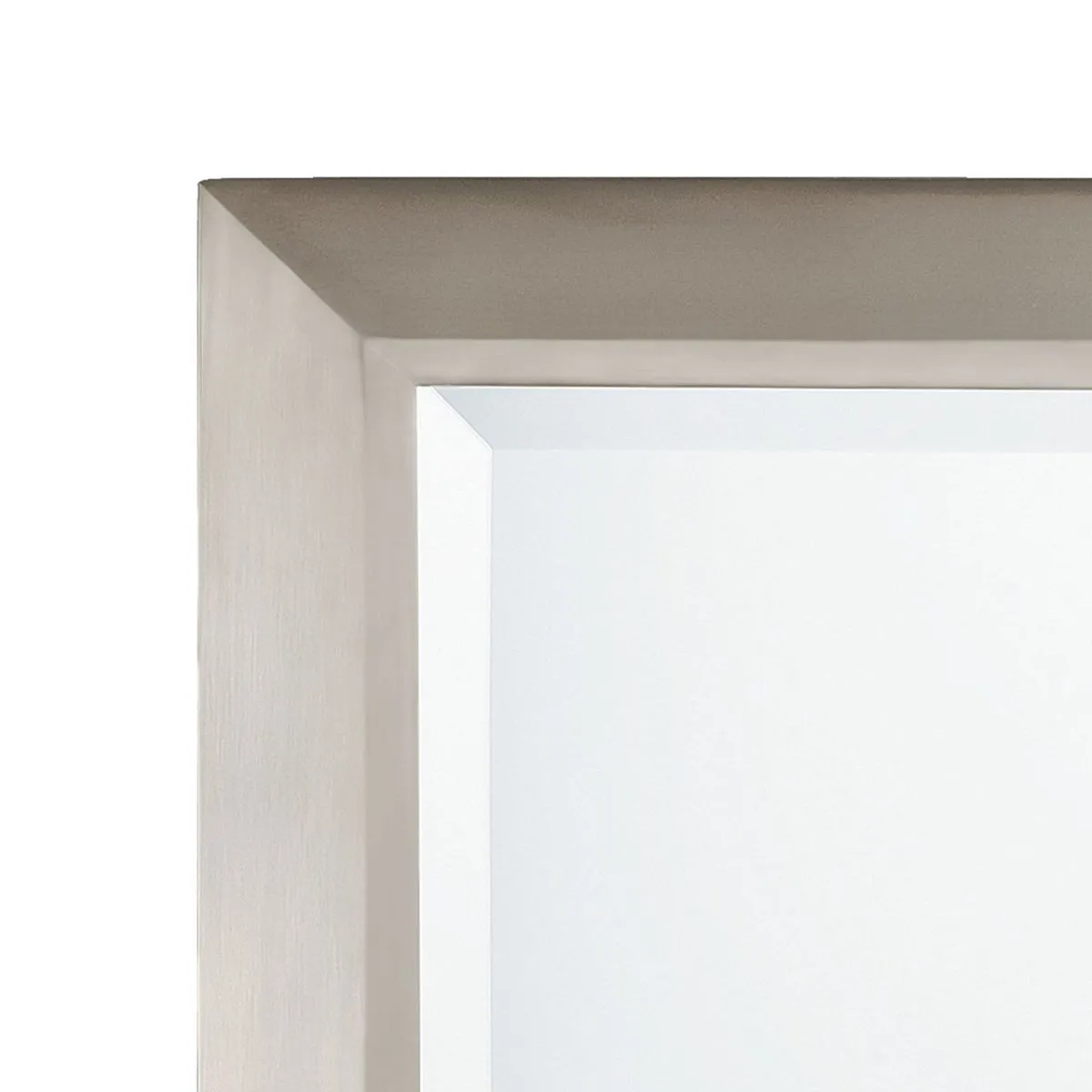 30 In. X 24 In. Wall Mirror Brushed Nickel finish