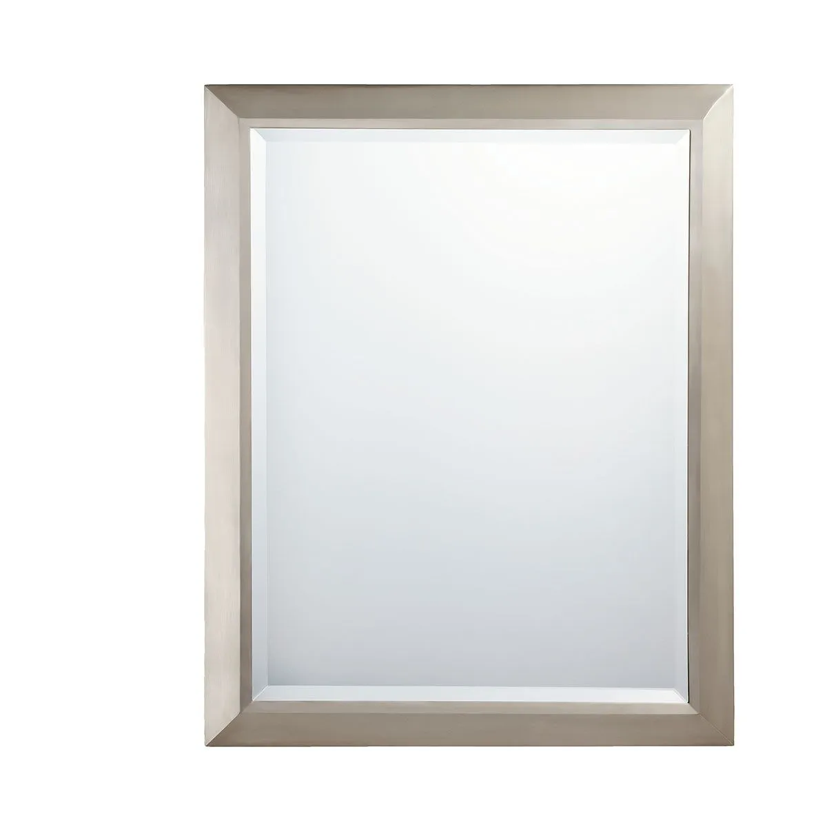30 In. X 24 In. Wall Mirror Brushed Nickel finish