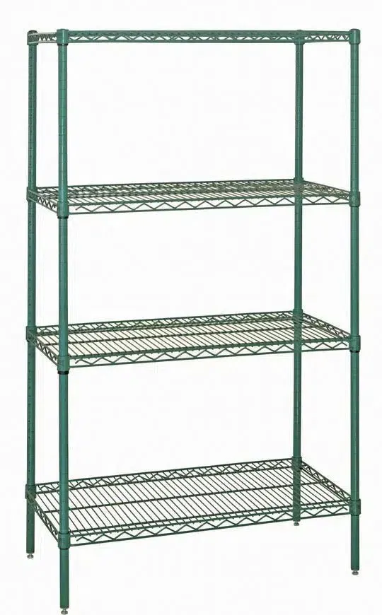 3036G | 30" x 36" Green Epoxy Shelving Unit