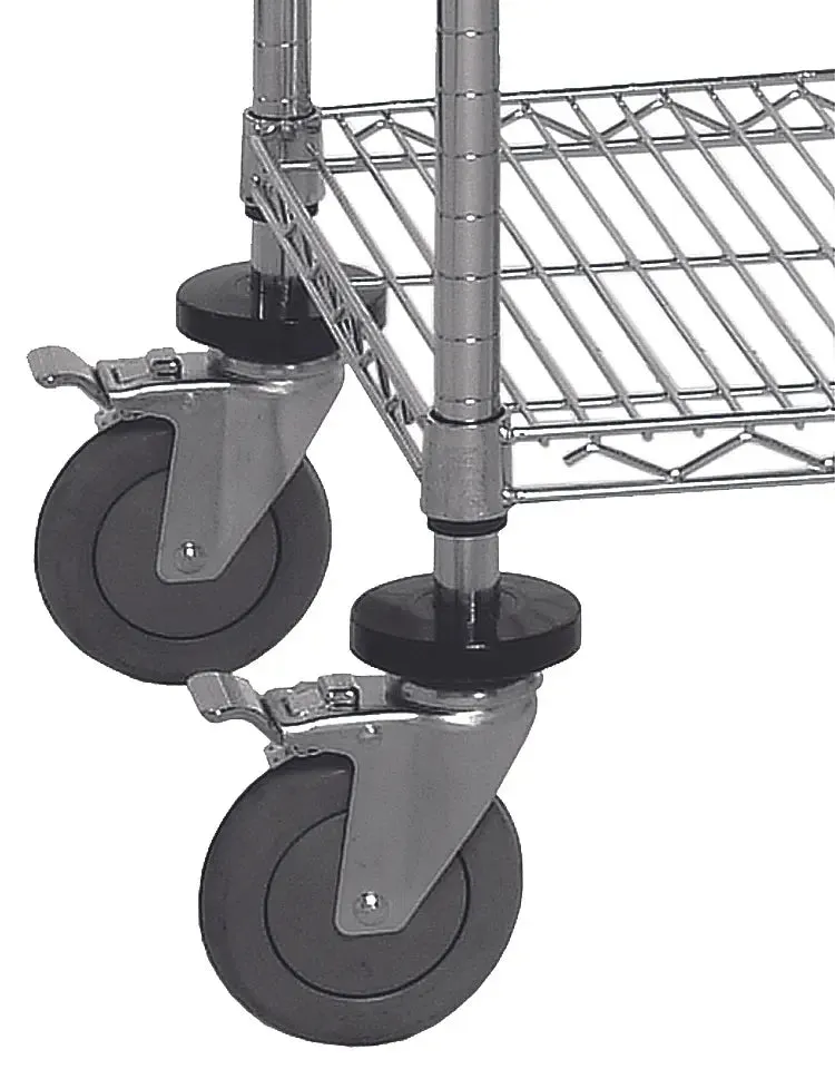 30" x 36" Green Shelving on Wheels