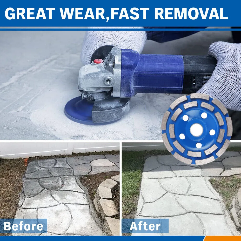 4.5inch Diamond Segment Grinding Concrete Cup Wheel Disc | Granite Stone | 115mm