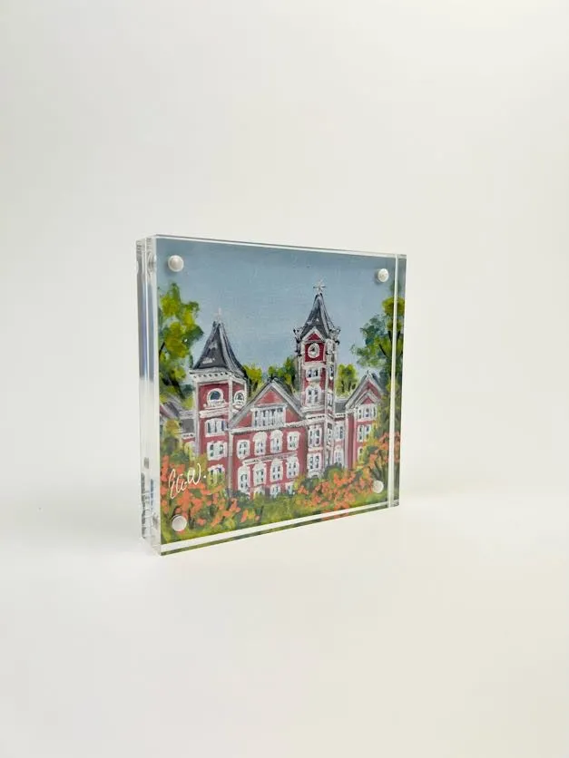 Acrylic Block 4x4 Samford Hall