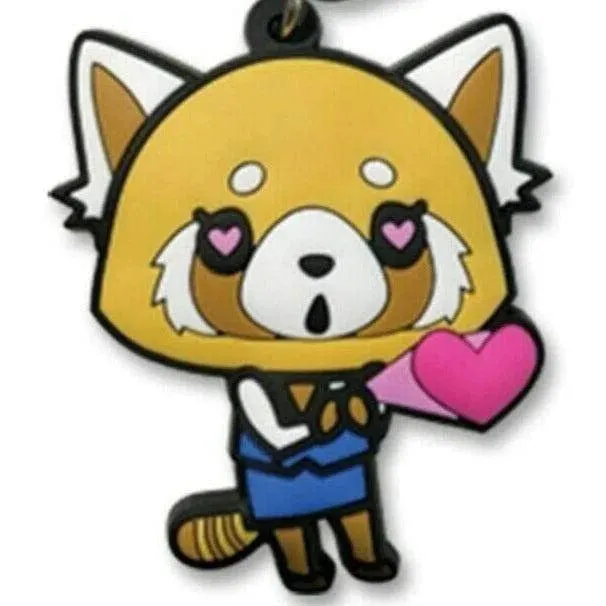 Aggretsuko - Retsuko in Love Keychain - Great Eastern - PVC