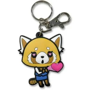 Aggretsuko - Retsuko in Love Keychain - Great Eastern - PVC