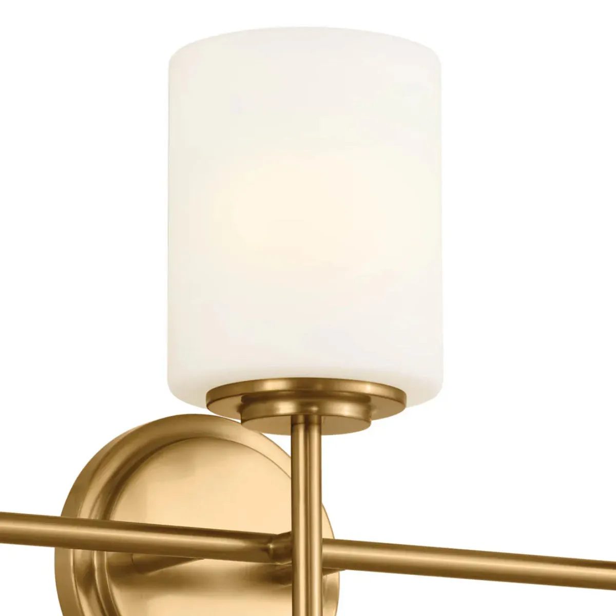 Ali 23 In 3-Lights Bathroom Vanity Light With Satin Etched Cased Opal, Gold Finish