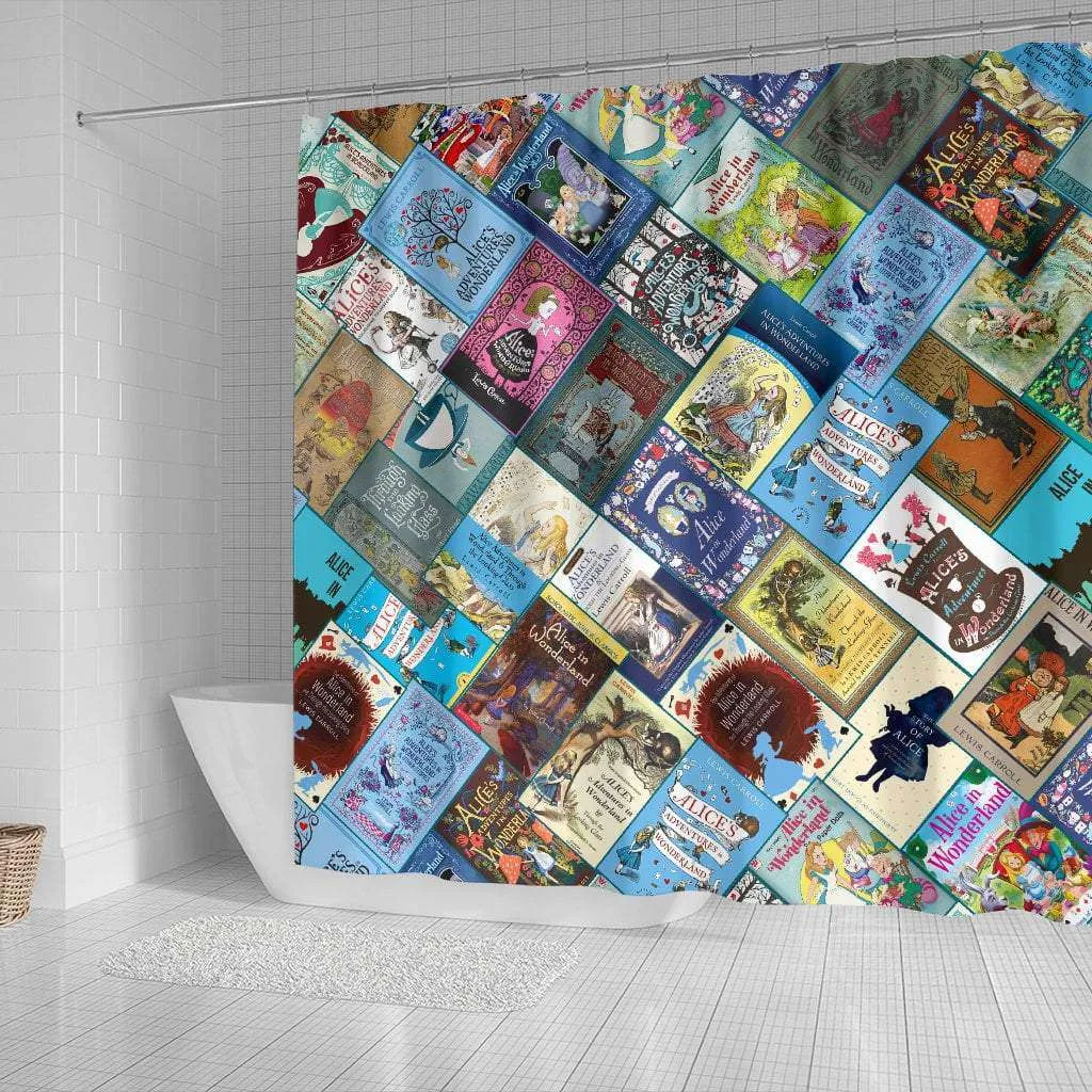 Alice In Wonderland Book Cover Curtain
