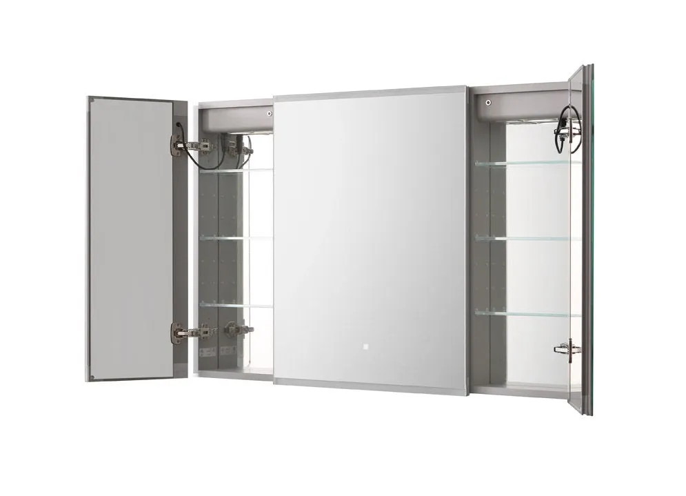 Aquadom Edge Royale 40x32 LED Lighted Triple Door Medicine Cabinet