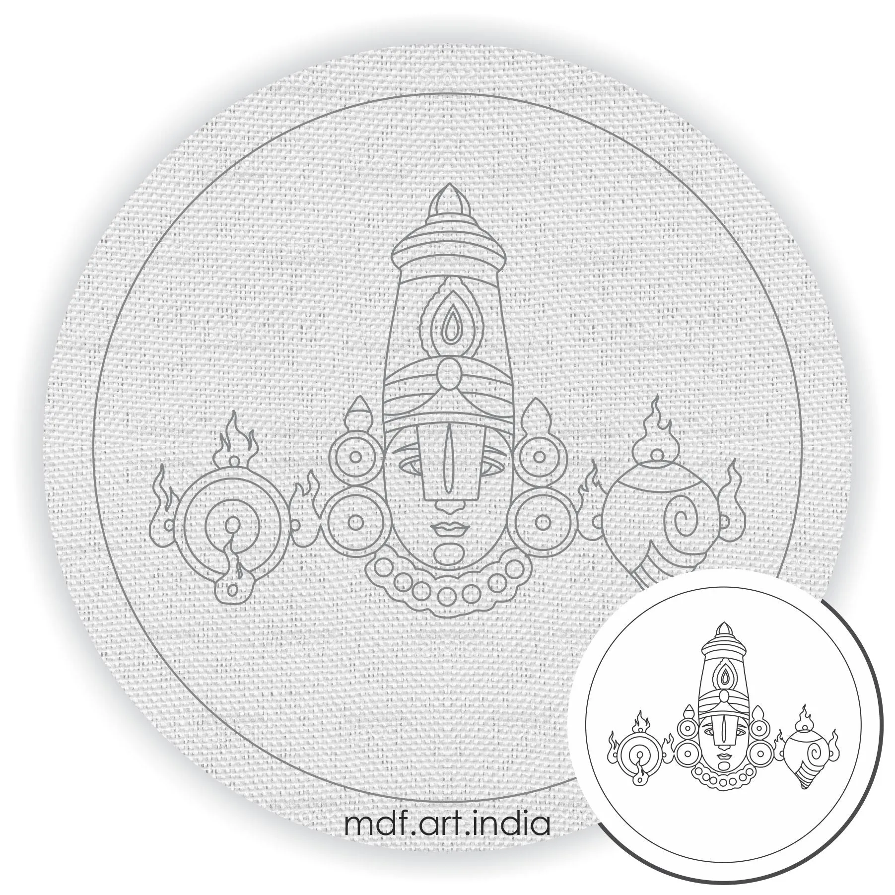 Balaji Pre-Marked Canvas