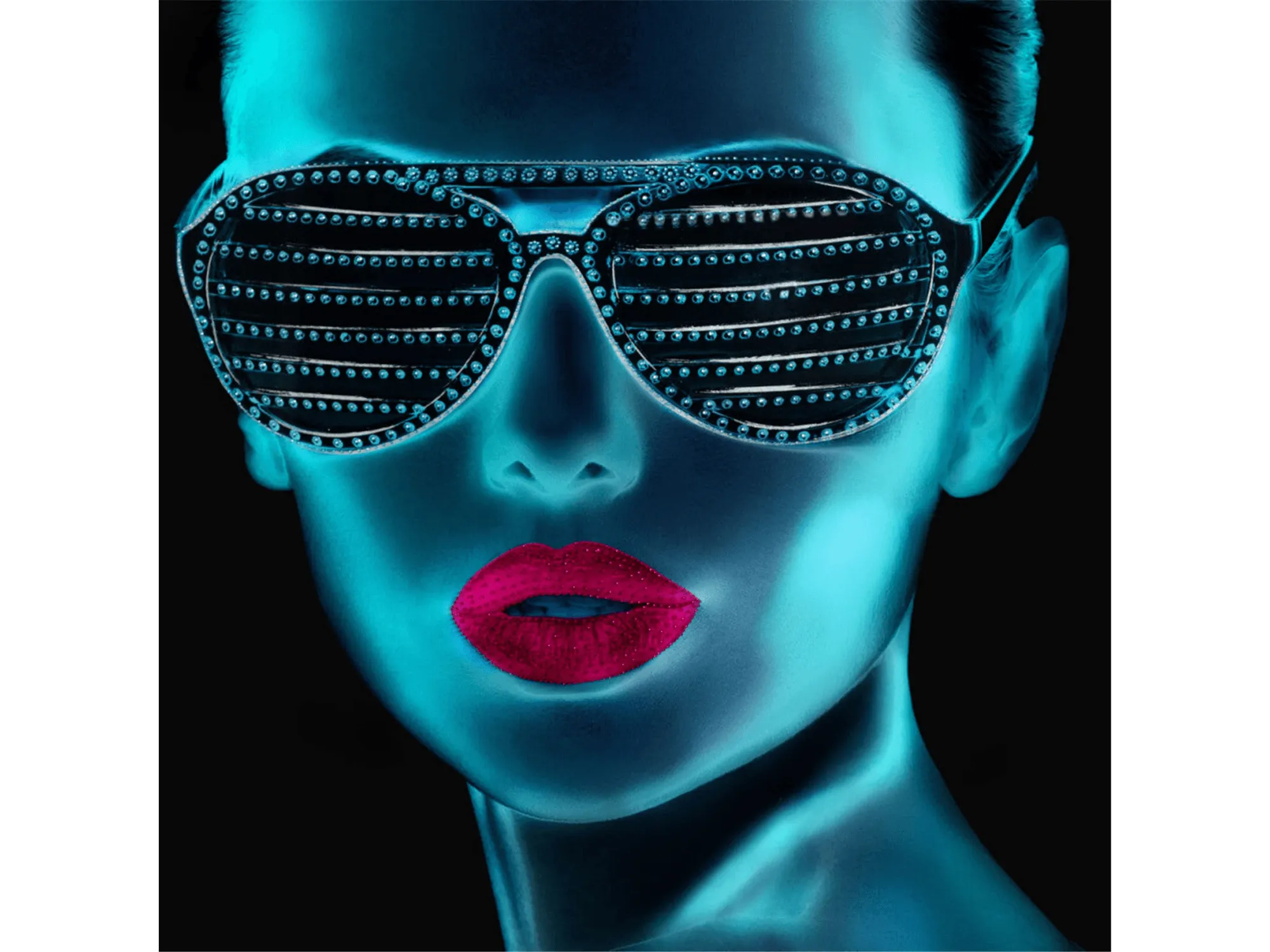 Blue Shades 50in X 50in