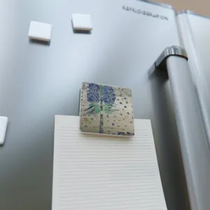 “Bluebonnet Memories” Porcelain Magnet, Square