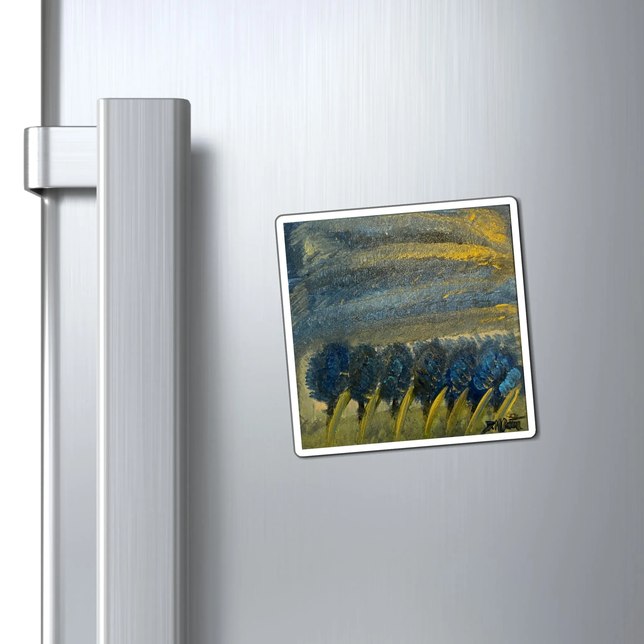 Bluebonnets in the Storm” Magnets