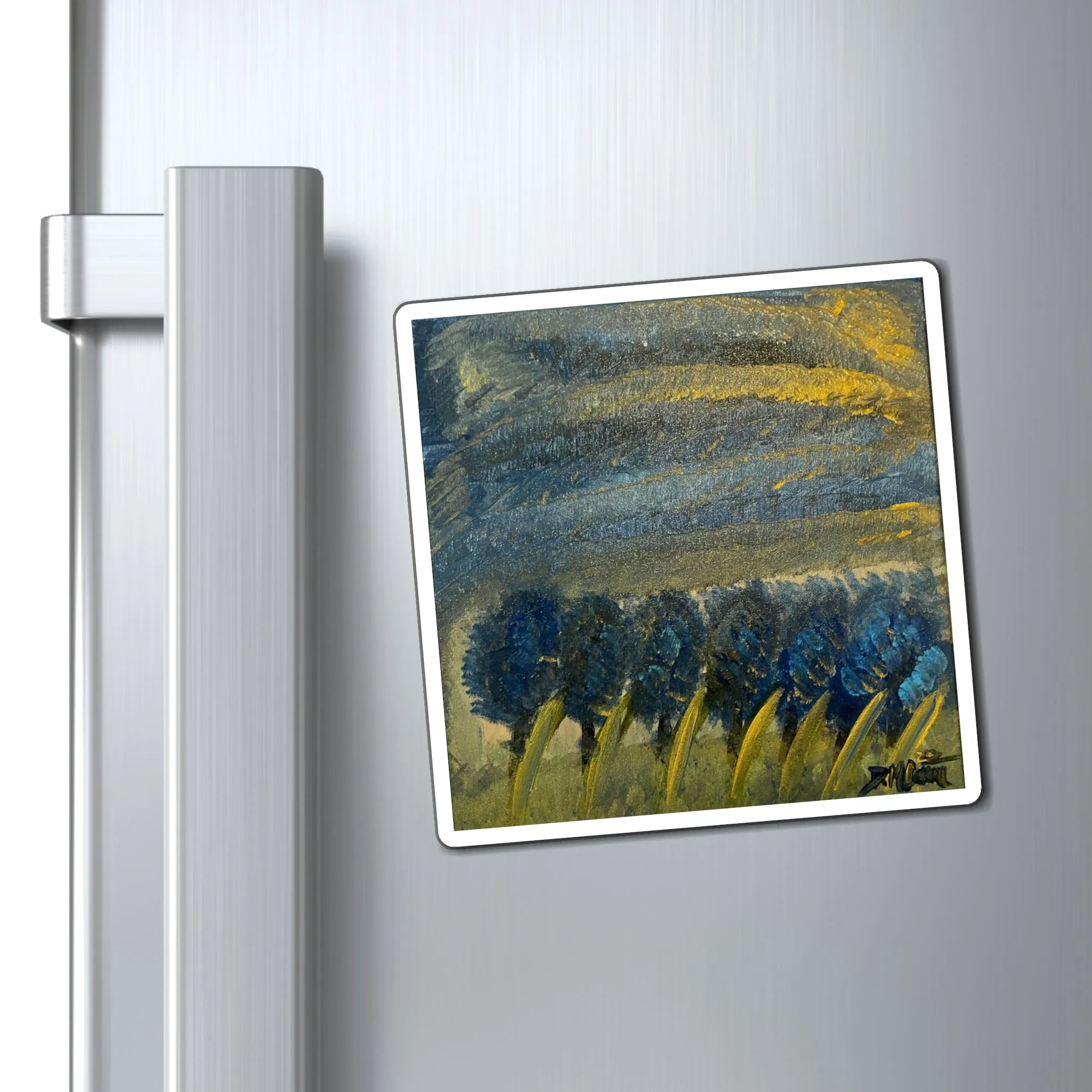 Bluebonnets in the Storm” Magnets