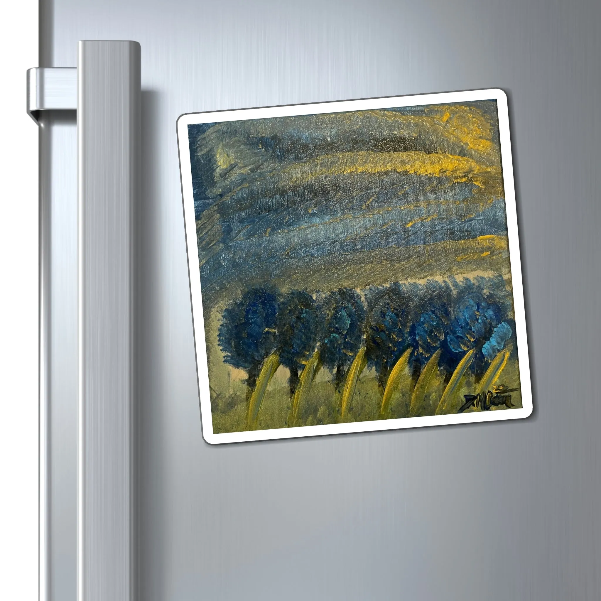 Bluebonnets in the Storm” Magnets