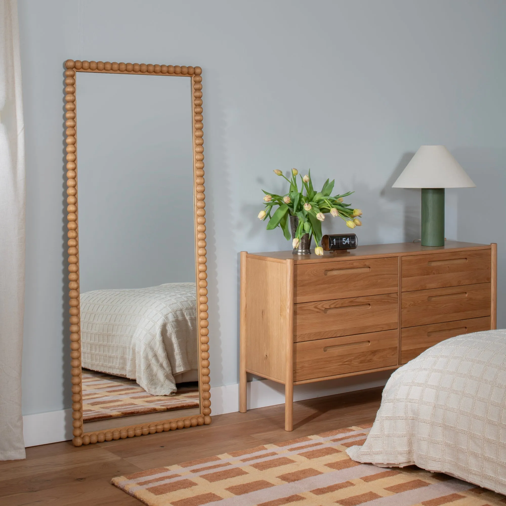 Bobbin Ash Mirror - Floor