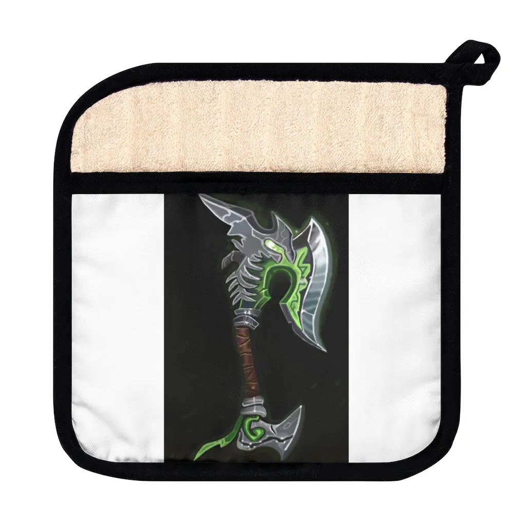 Bone Crusher Scythe Pot Holder with Pocket