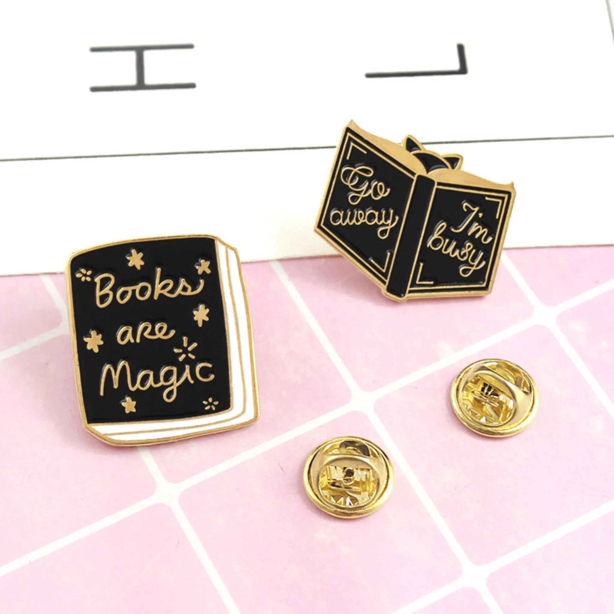 Book Lover Pins