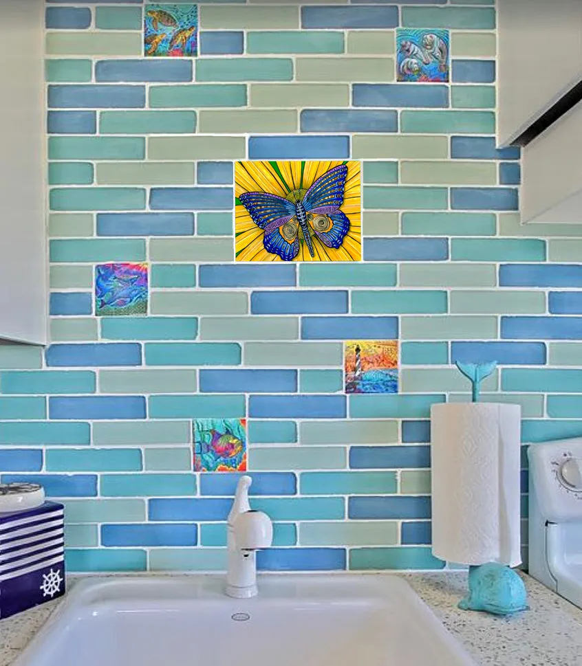 Butterfly Ceramic Tile