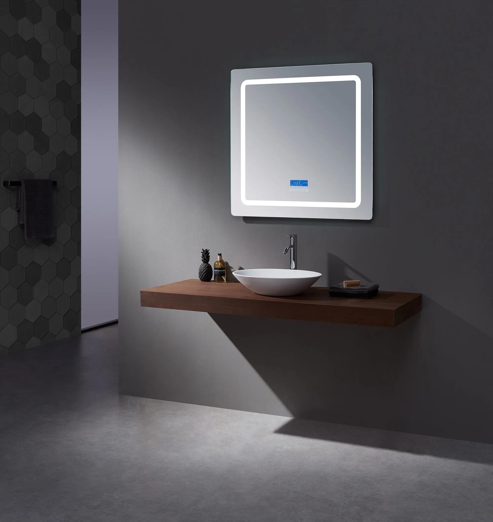 Caldona 36" Wide x 32" Tall LED Mirror w/ Defogger
