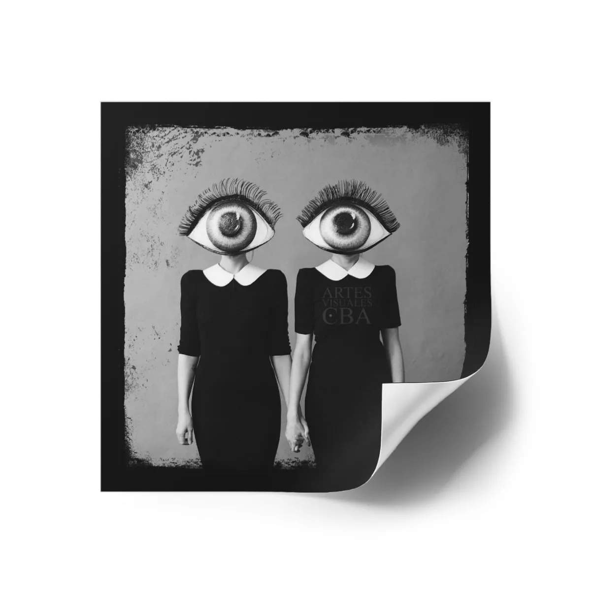 CBA Eyes of Art Square Stickers, Indoor\Outdoor by Insignia