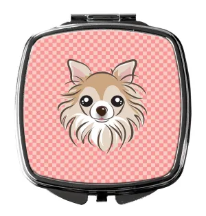 Checkerboard Pink Chihuahua Compact Mirror BB1251SCM by Caroline's Treasures