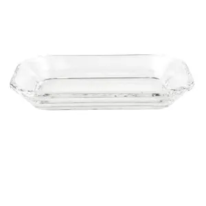 CLEAR GLASS SOAP DISH