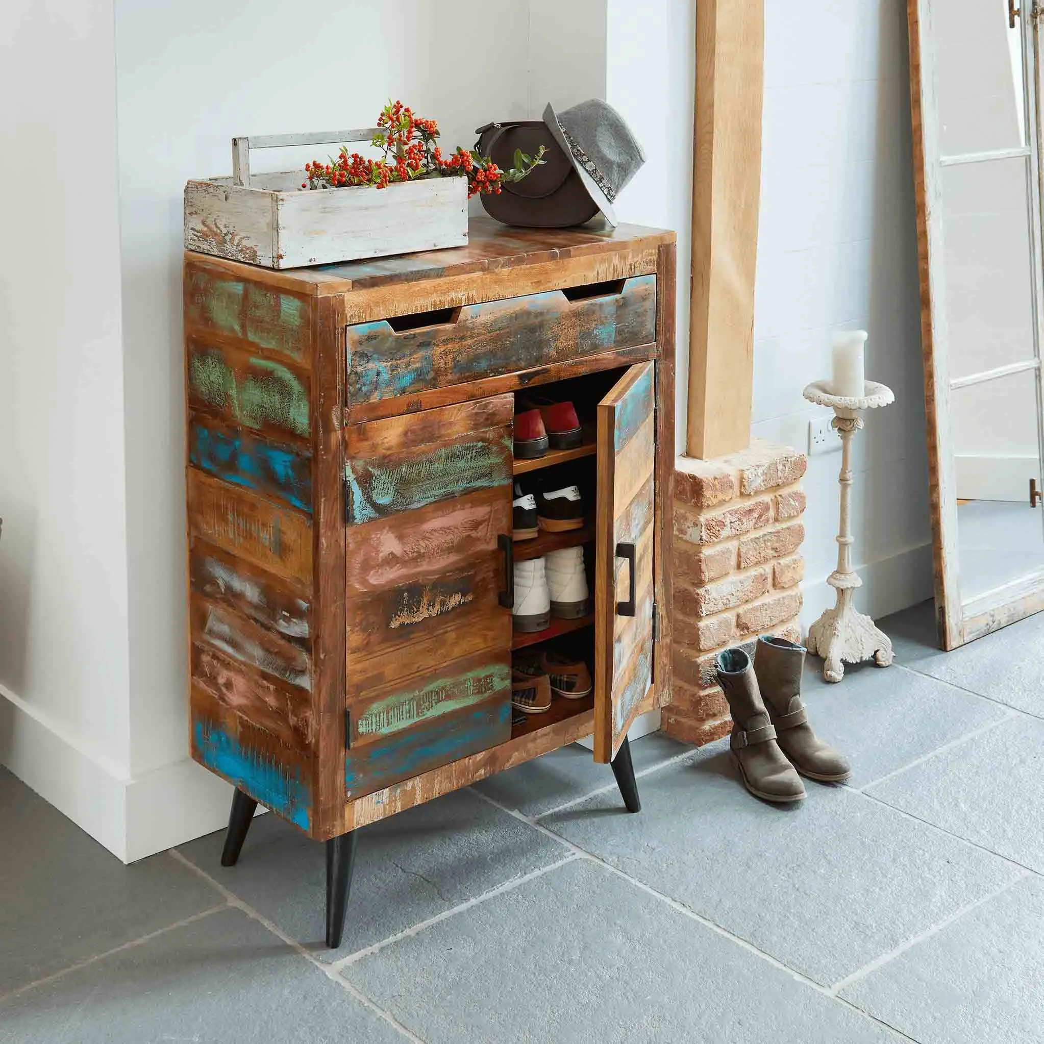 Coastal Chic Shoe Cupboard
