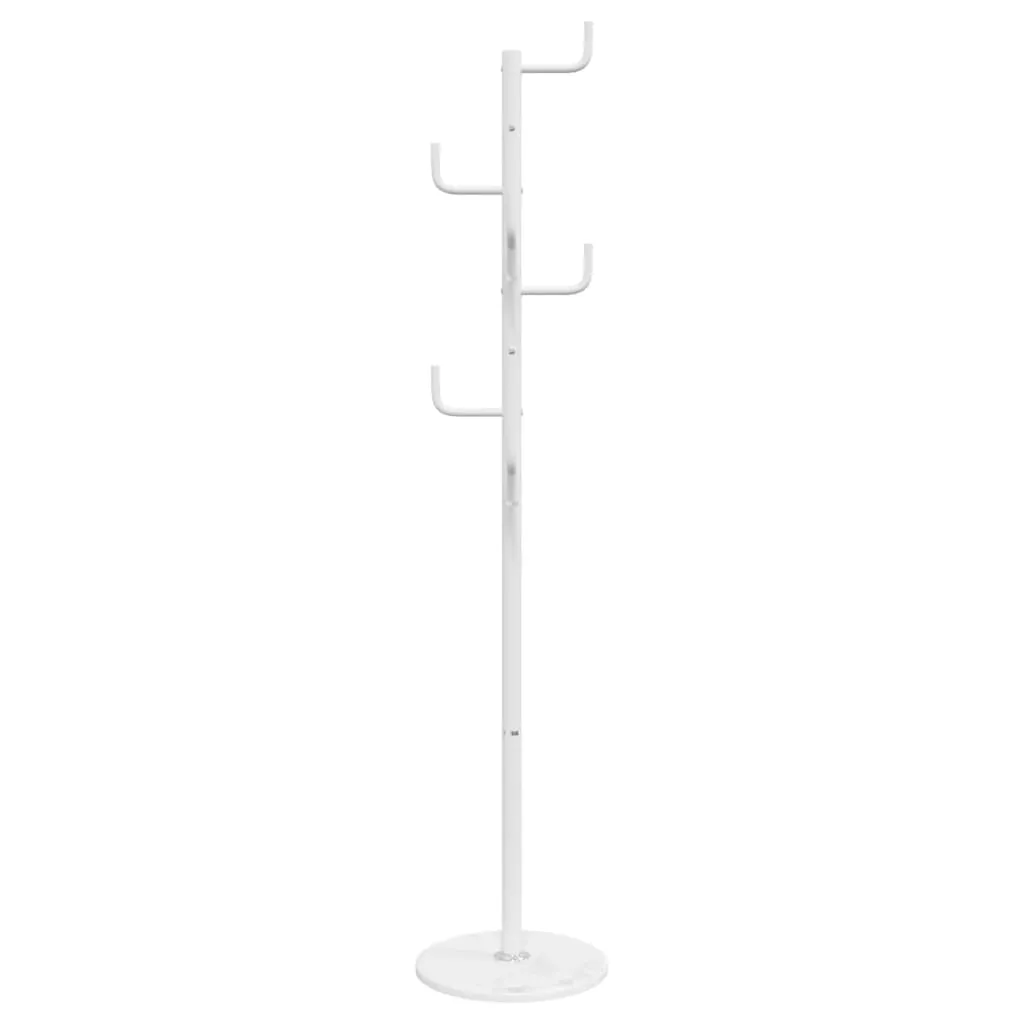 Coat Stand White 183 cm Powder-coated Iron