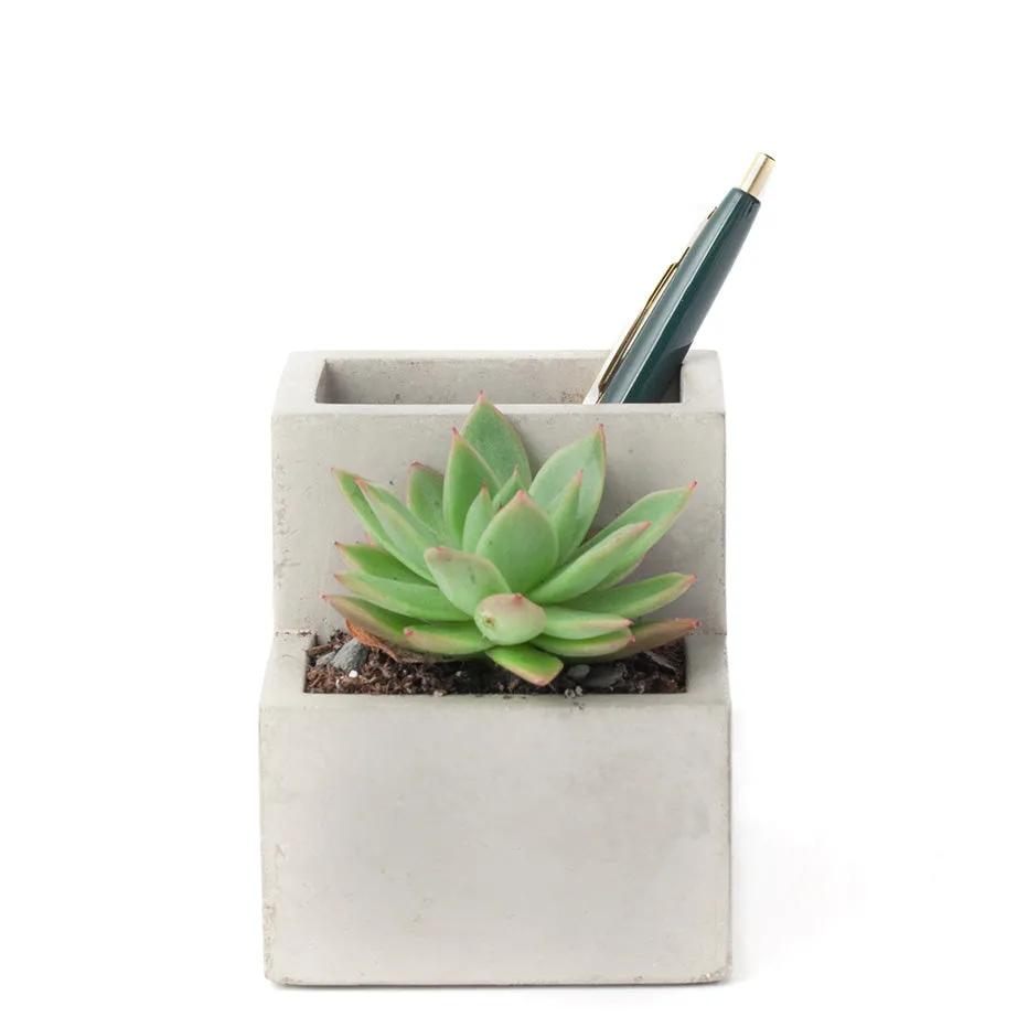 Concrete Planter & Pen Holder