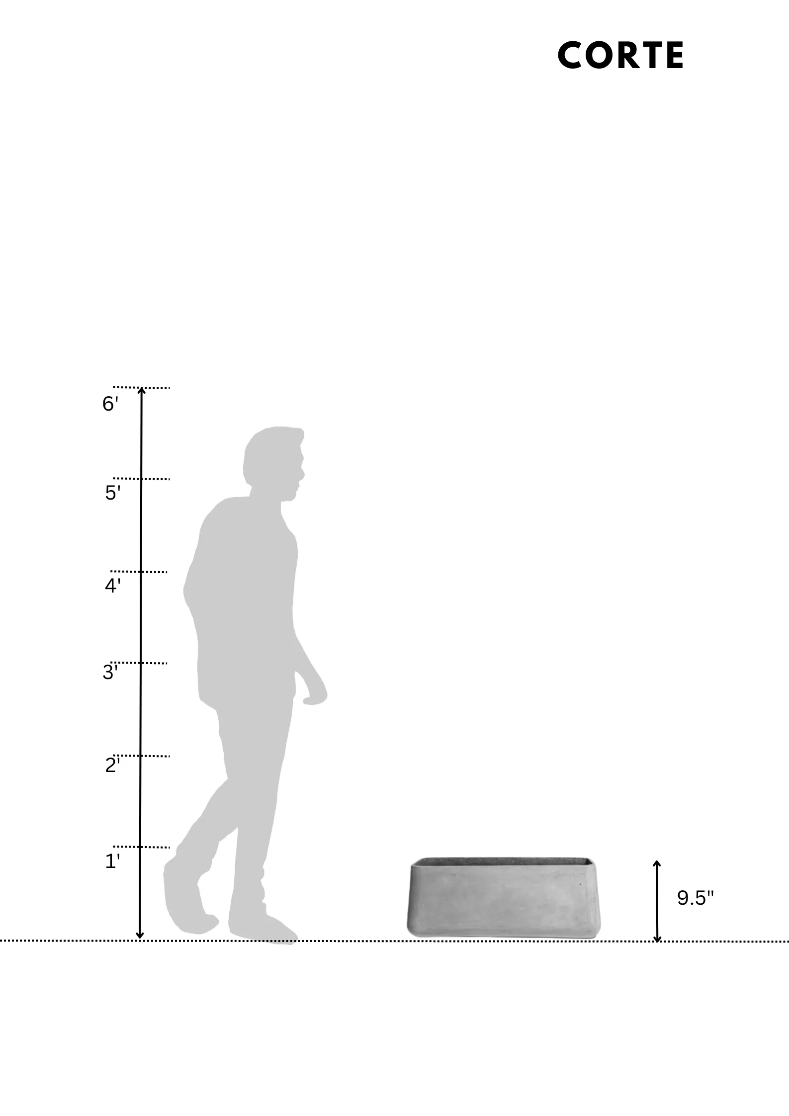 Concrete Planter - Corte S