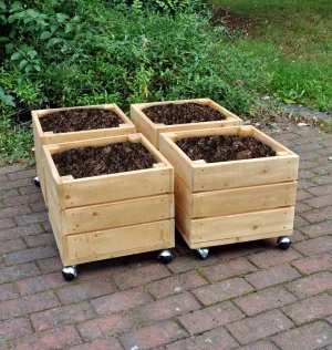 Cosy Mobile Square Planters (Direct Shipping Item)