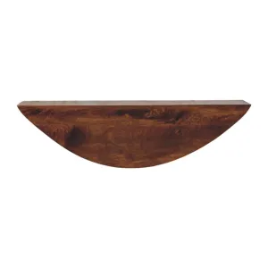Crescent Floating Wall Shelf - Brown by Couch.com