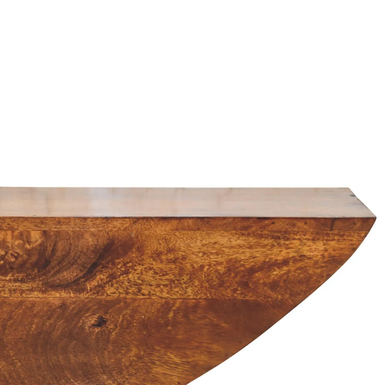 Crescent Floating Wall Shelf - Brown by Couch.com