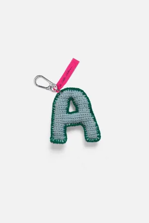 Crochet Letter Keychain Charm
