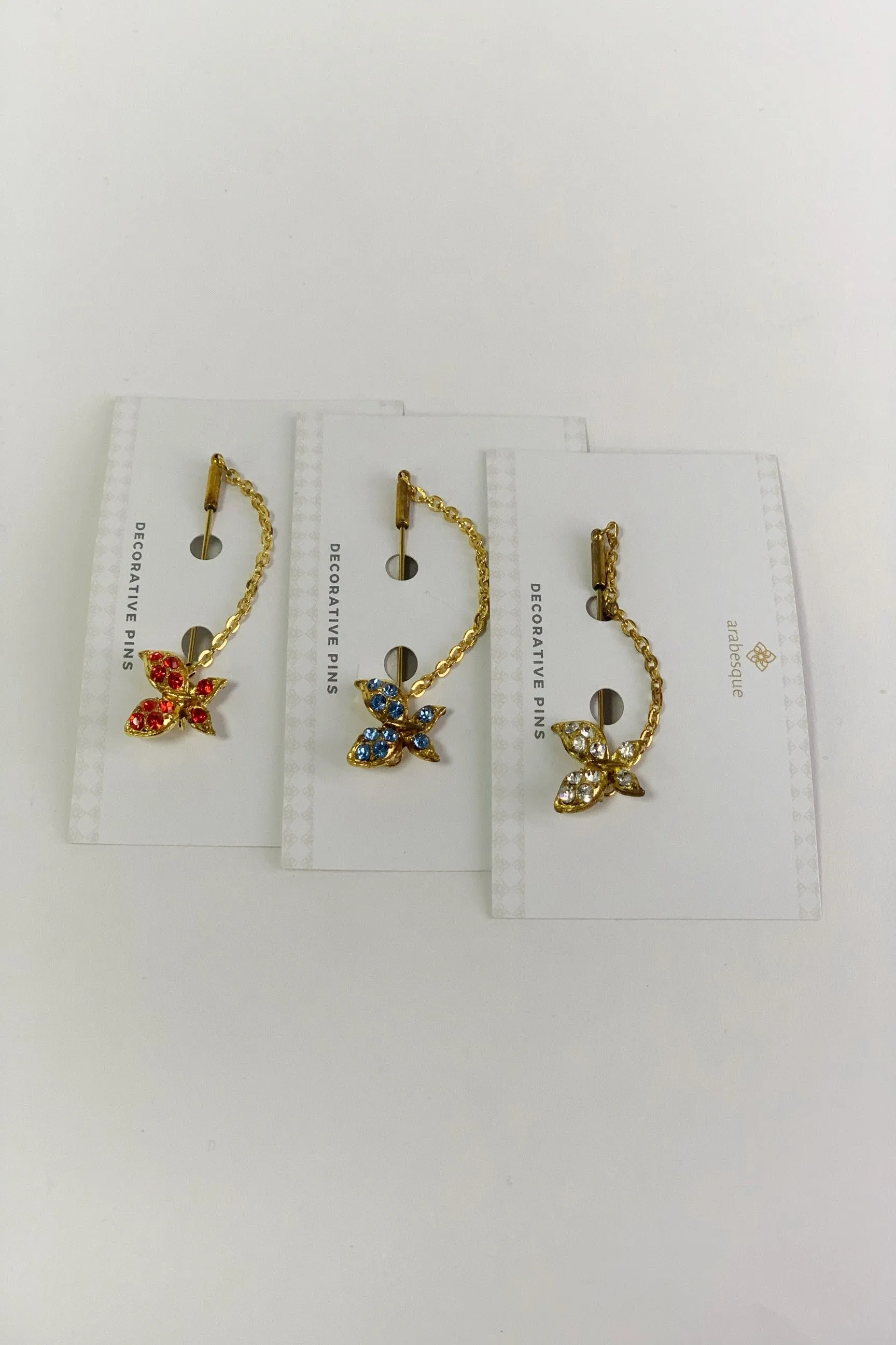 Crystal Diamante Hijab Pins - Pattern 1