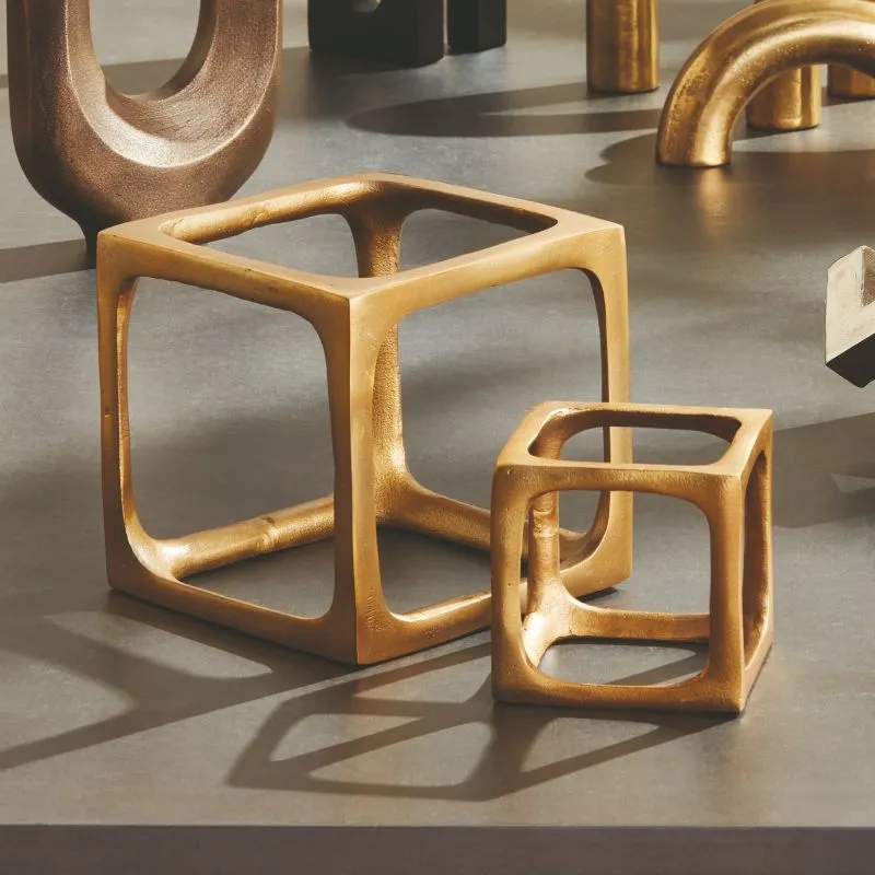 CUBIST SCULPTURES SET OF 2 BY NAPA HOME & GARDEN