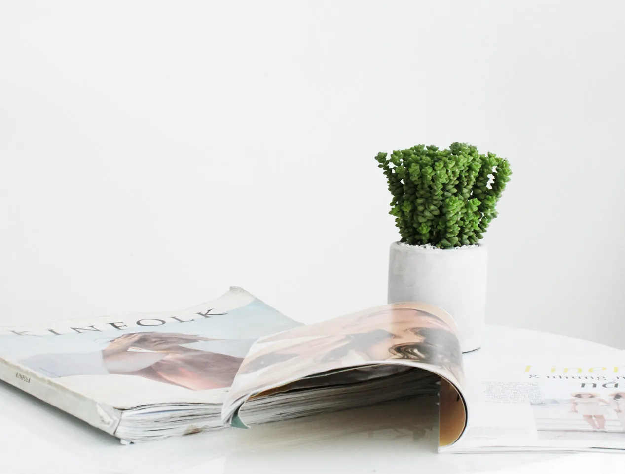 Cylinder Concrete Planter