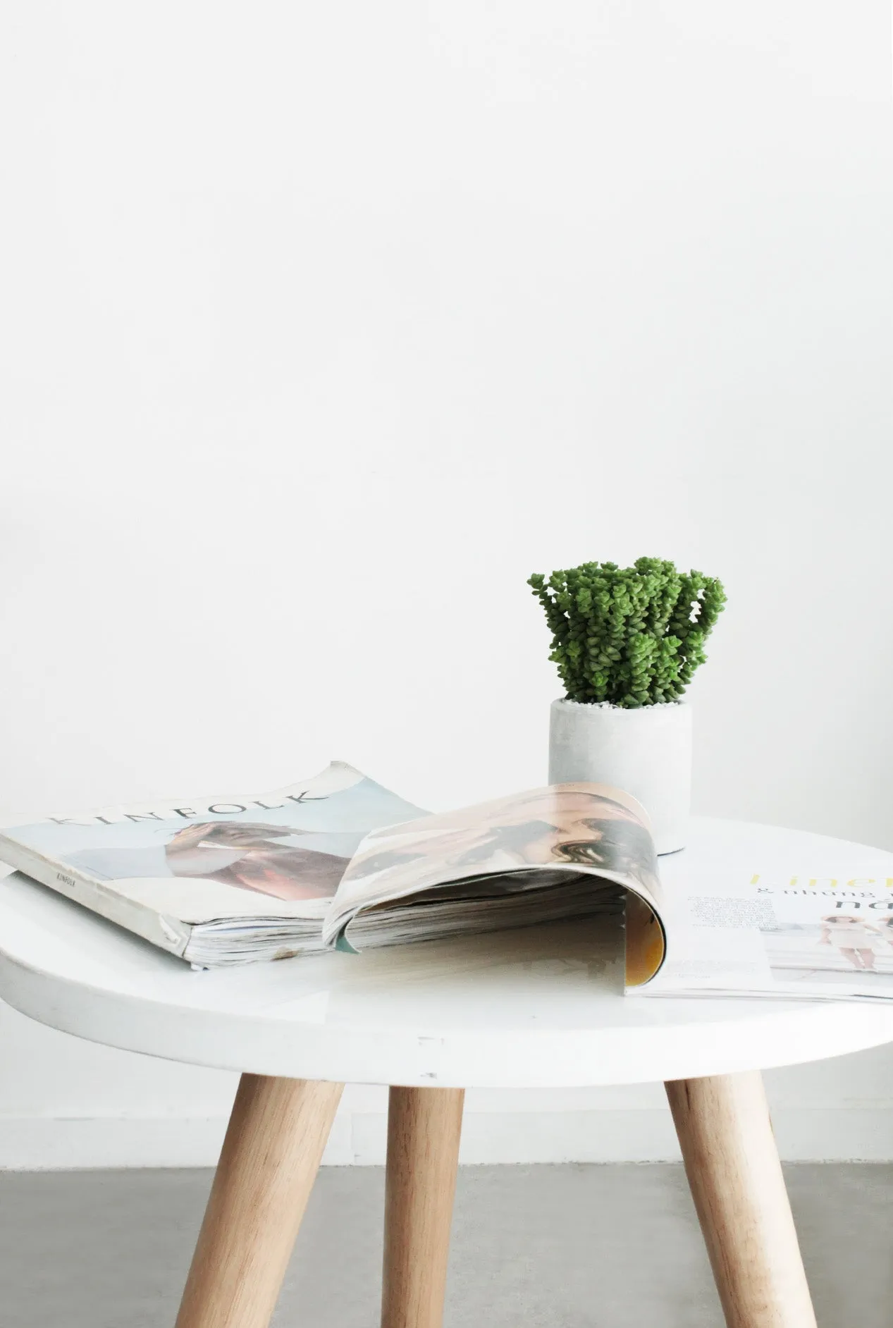 Cylinder Concrete Planter