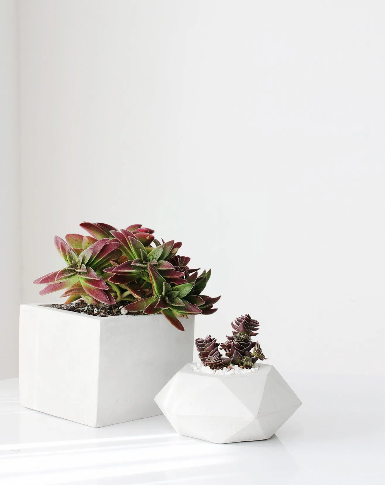 Diamond Concrete Planter