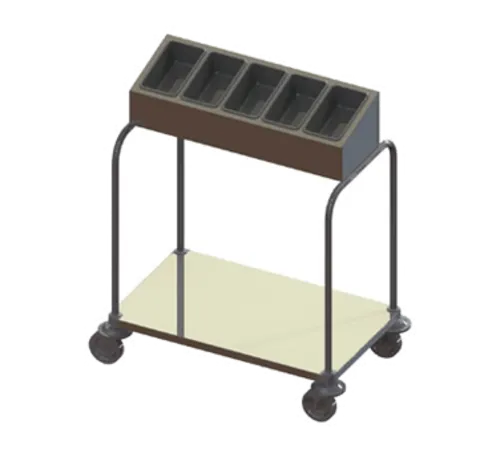 Dinex DXP7151A8 Flatware & Tray Cart