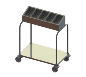 Dinex DXP7151A8 Flatware & Tray Cart