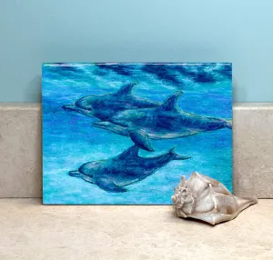 Dolphin Cruise Ceramic Tile