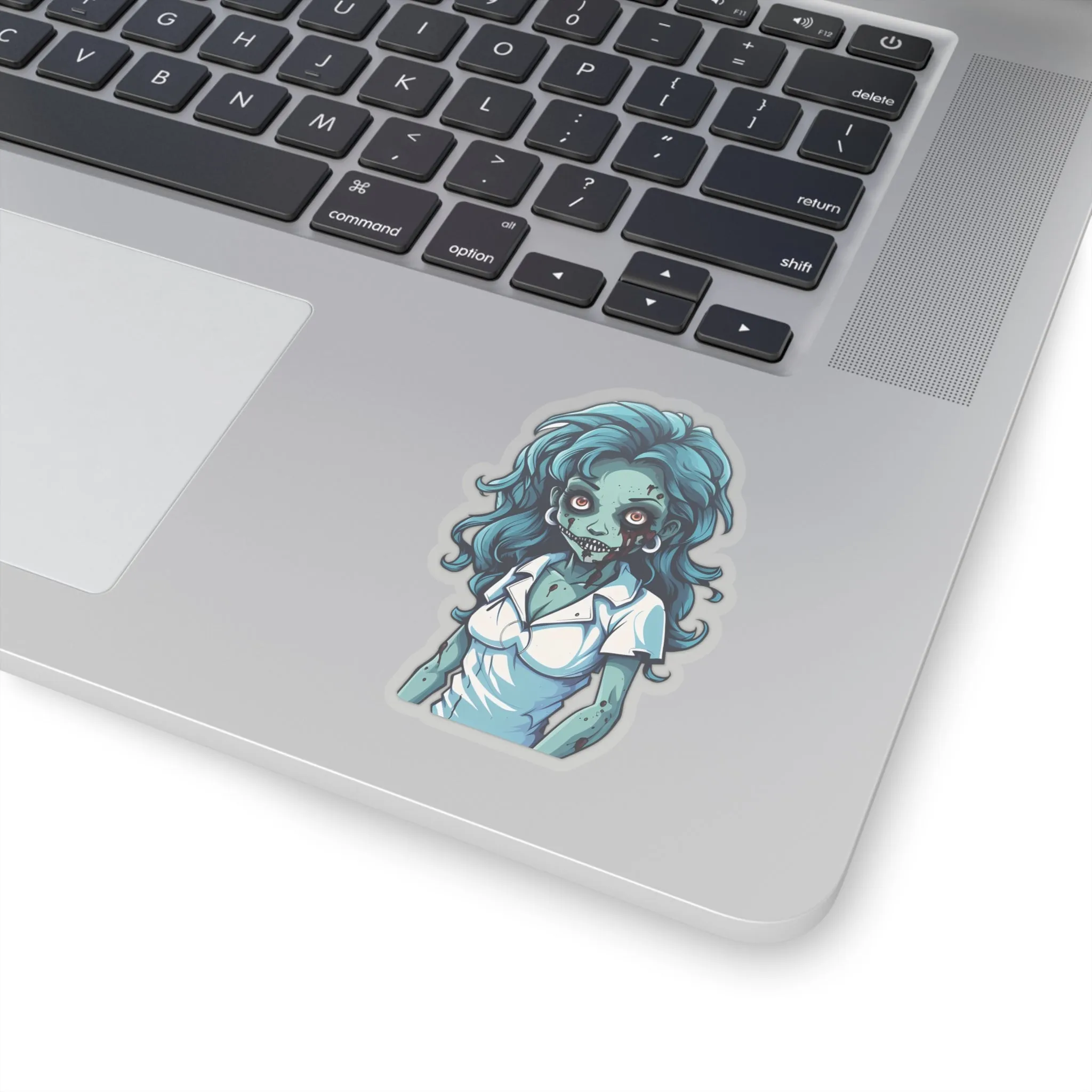 Embrace the Haunting Vibes with Halloween Zombie Nurse Stickers