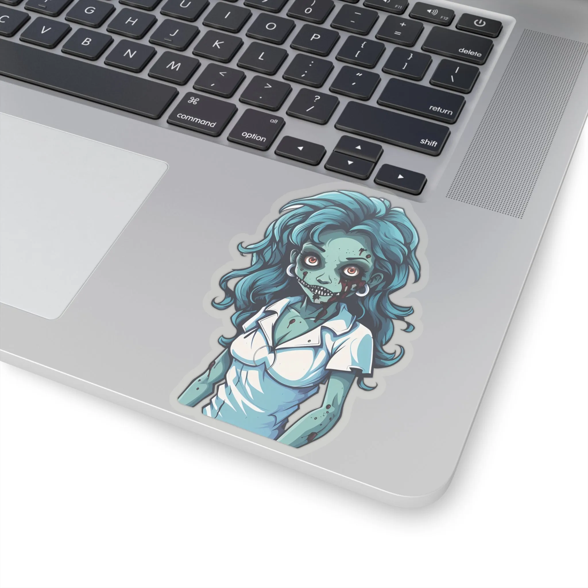 Embrace the Haunting Vibes with Halloween Zombie Nurse Stickers