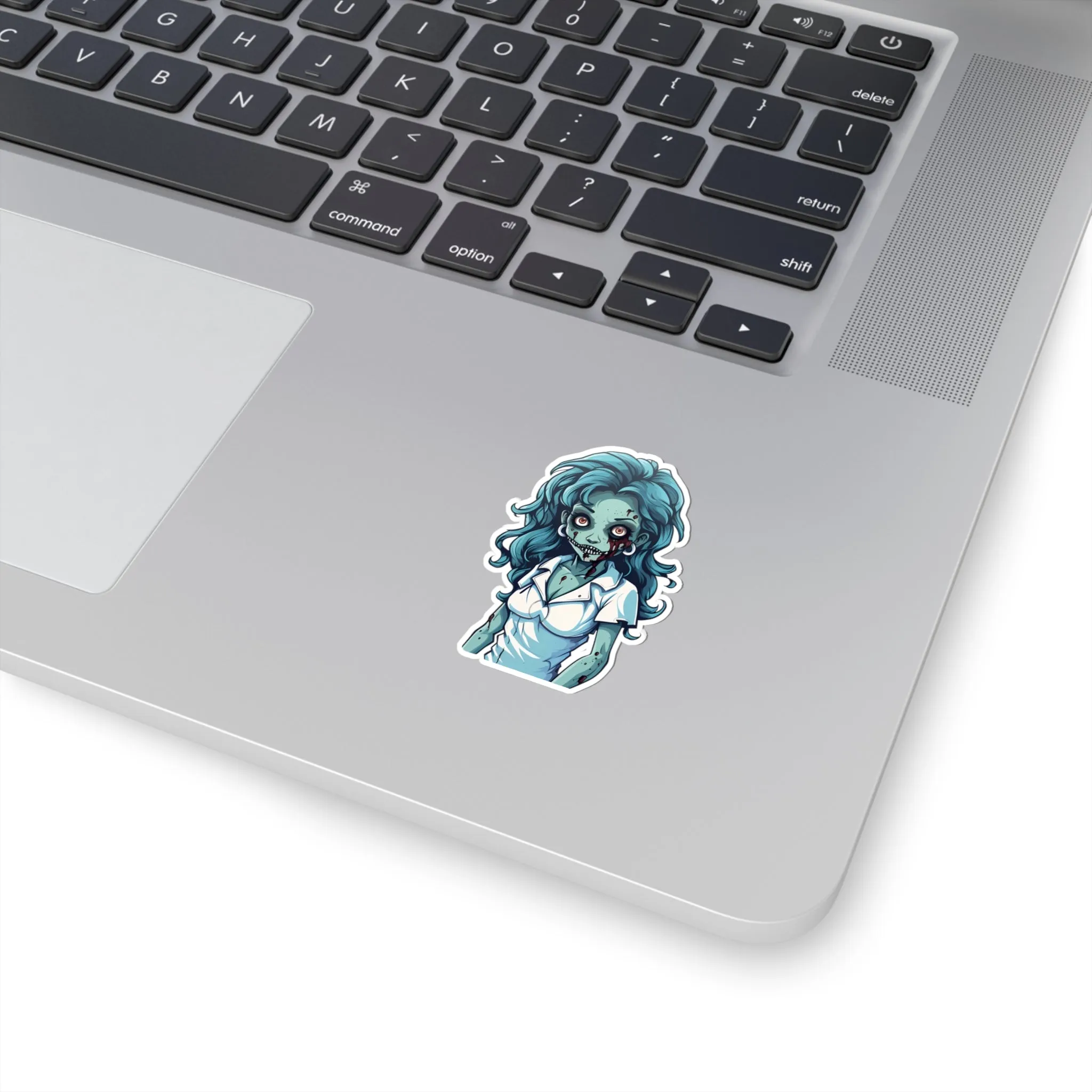 Embrace the Haunting Vibes with Halloween Zombie Nurse Stickers