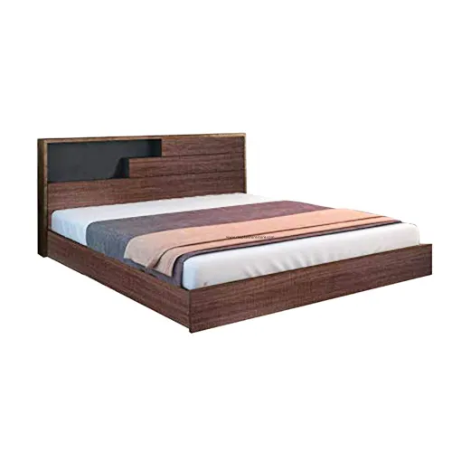 Engineered Wood Stylish Modern Style King Size Bed with Designer